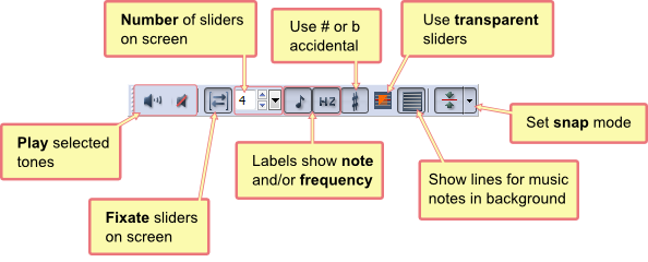 The Sliders Toolbar