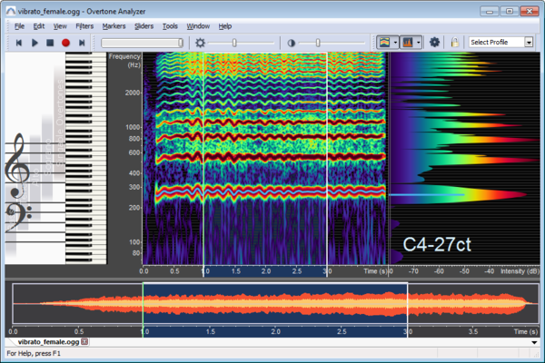 Displaying Spectrogram and Spectrum