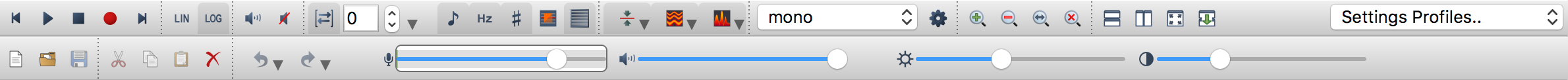 Standard Toolbar